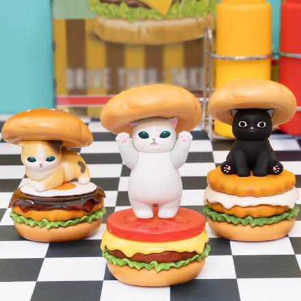 グレイ・パーカー・サービス モフサンド mofusand GPS BOX Hamburger Meow 全8種 ボックス販売 もふもふサメちゃん コンプリートボックス