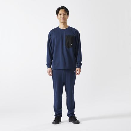 【ウェア上下セット】ロゴス LOGOS by LIPNER リカバリー プルオーバー ＆ パンツ ブラック Sサイズ 35306714 35305714