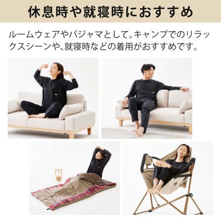 【ウェア上下セット】ロゴス LOGOS by LIPNER リカバリー プルオーバー & パンツ ベージュ Sサイズ 35306664 35305664