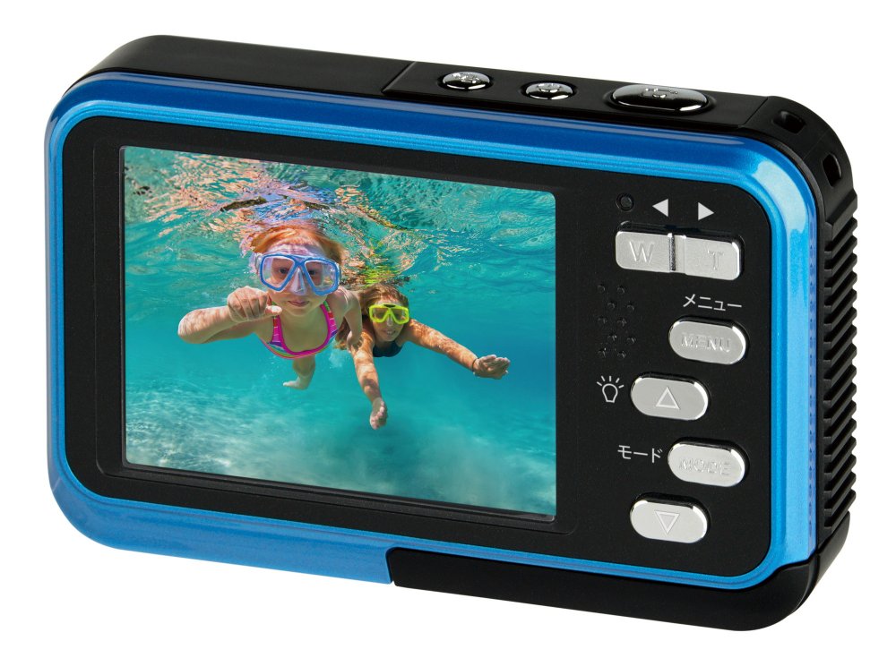 ケンコー KENKO 防水 デジタルカメラ KC-WP06 ブルー ＆ microSDカード32GB