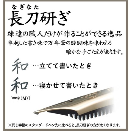 セーラー万年筆 長刀研ぎ 中字 21金 大型 10-7121-320 コンバーター付き サポートキットセット クロス 3点セット