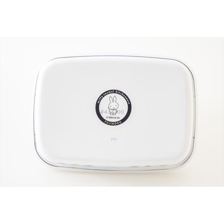 富士ホーロー ミッフィー70周年 浅型角容器 キャニスター Lサイズ 2個セット MF70-L & ふきん & スポンジ