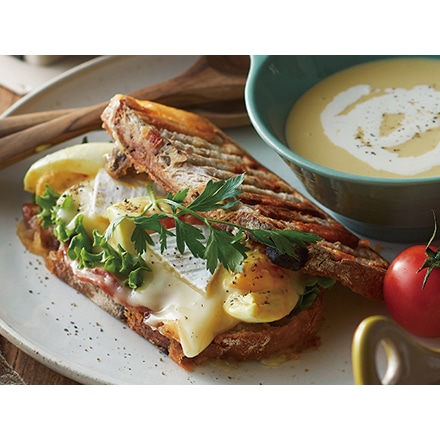 〈スペシャルセット〉Toffy ハーフホットサンドメーカー プレート交換式 K-HS5-GE グレージュ 専用 マルチプレート K-HS5-MP 専用たい焼きプレート K-HS5-TP おさかなスポンジ セット