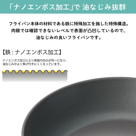 杉山金属 真・匠味 鉄マルチパン2種(26cm/玉子焼き器) ＆マーナ 手になじむキッチンブラシ KS-9007 KS-9009