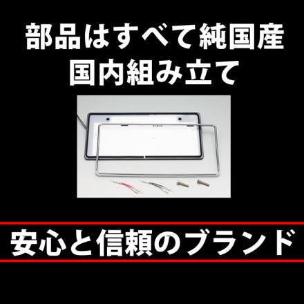 井上工業 字光式ナンバープレート ガンメタ LEDパーフェクトecoII 普通車対応 2468-12V-G 2枚セット