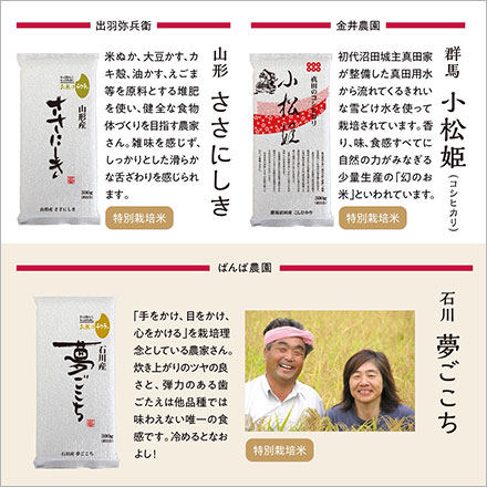 白米 母の日ギフト オコメール 10種食べ比べ 各300g(2合)×10種 真空パック 《母の日限定ギフトカード付》 令和7年産