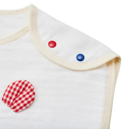 ミキハウスホットビスケッツ ガーゼスリーパー(76-8036-497)アイボリー