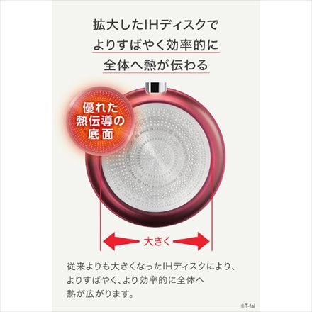 T-fal ティファール IHルージュ・アンリミテッド フライパン 26cm レッド G26205