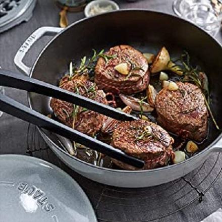 staub ストウブ ブレイザー ソテーパン 26cm グレー 40506-543 大きい 両手 鋳物 ホーロー 鍋 すき焼き IH対応