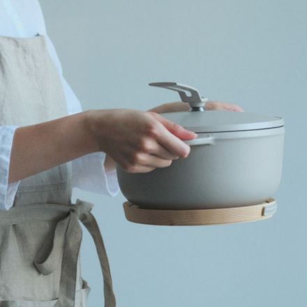 Vermicular バーミキュラ マグネットトリベット 18cm用 ホワイトハードメープル×マットリネンベージュ MT18MP-BG