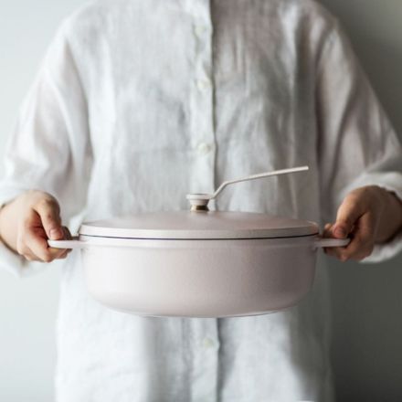 Vermicular バーミキュラ オーブンポット2 26cm 浅型 セルフスタンディングリッド マットリネンベージュ OP2S26S-BG