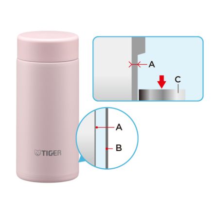 TIGER タイガー 真空断熱ボトル 0.2L ブルーブラック MMP-W021KO
