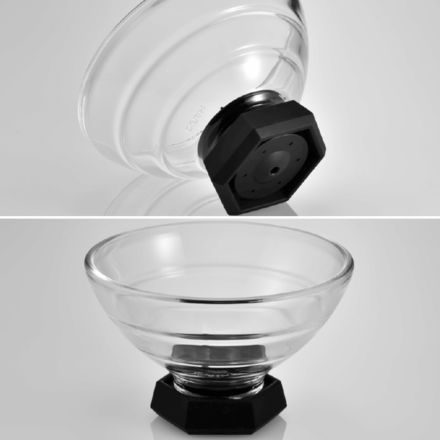 HARIO ハリオ フタがガラスのご飯釜 1-2合 GNR-150-B-W