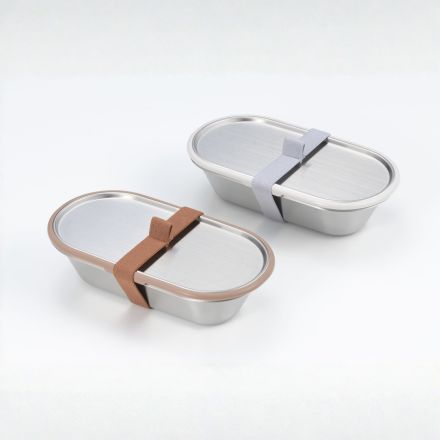 aikata アイカタ ステンレスコンテナ ゴムバンド付 グレー PD3031