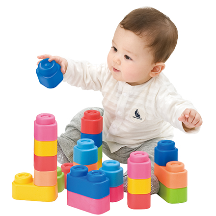 Clementoni ベビークレミー やわらかブロック 基本セットボックス