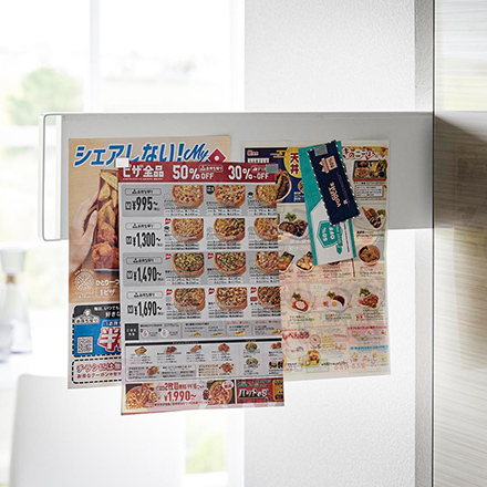 tower タワー マグネット冷蔵庫横隠せるスライドスチールパネル ホワイト 1859