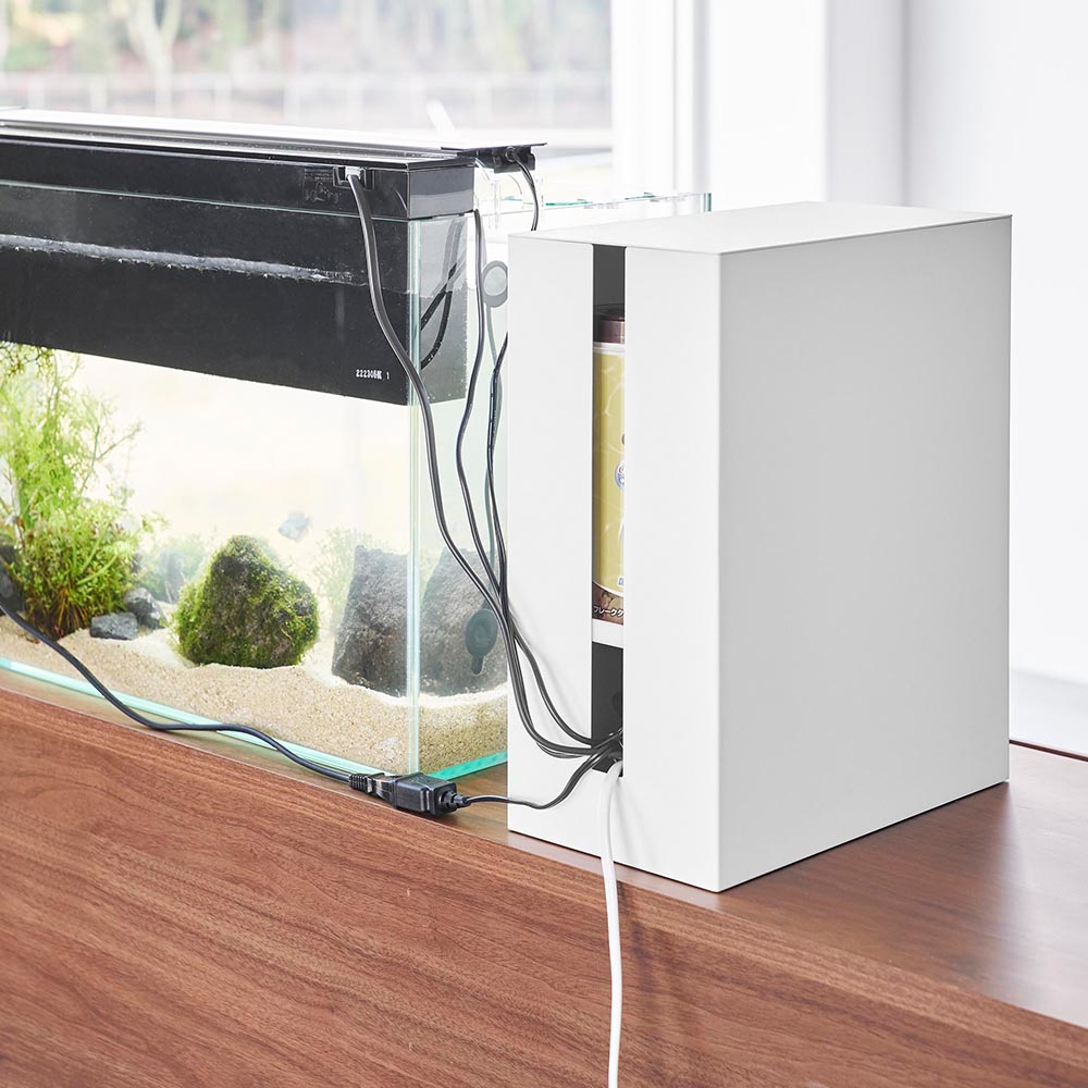 tower タワー 水槽横収納ボックス ホワイト 1891