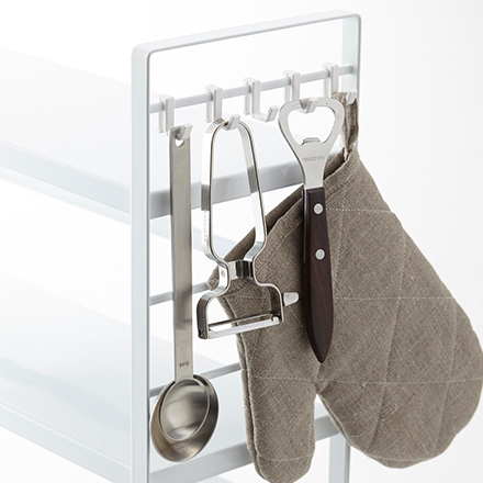 tower タワー シンク上キッチン収納ラック ホワイト 3257