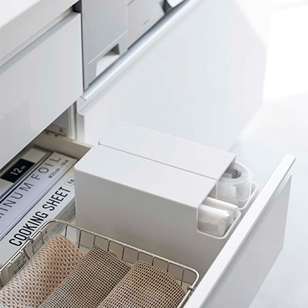 tower タワー スリムプラスチックバッグケース ホワイト 3976