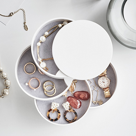 tower タワー アクセサリートレー 4段 ホワイト 4068