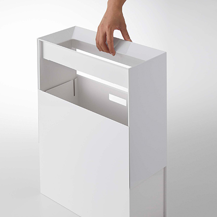 tower タワー トラッシュカン ワイド ホワイト 4494