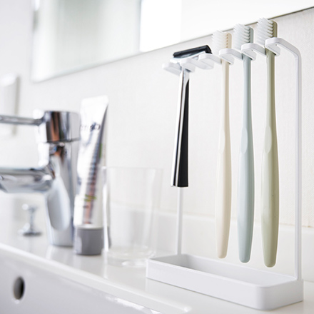 tower タワー 歯ブラシスタンド 5連 ホワイト 4698