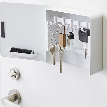 tower タワー マグネットキーフック2段 ホワイト 4799