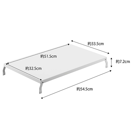 tower タワー折り畳みガスコンロカバー ワイド ホワイト 4922