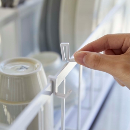 tower タワー スリムツーウェイ水切りワイヤーバスケットホワイト 5068