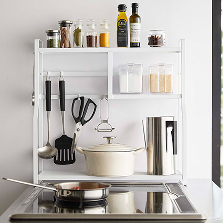 tower タワー コンロサイドラック ホワイト 5234