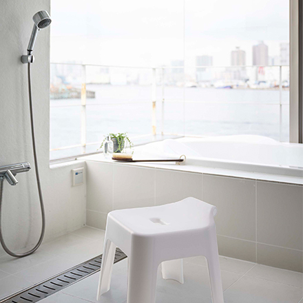 tower タワー 引っ掛け風呂イス SH30 ホワイト 5526