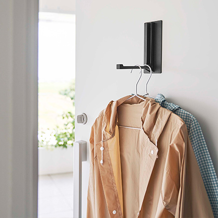 tower タワー マグネット折り畳みハンガー ブラック 5988