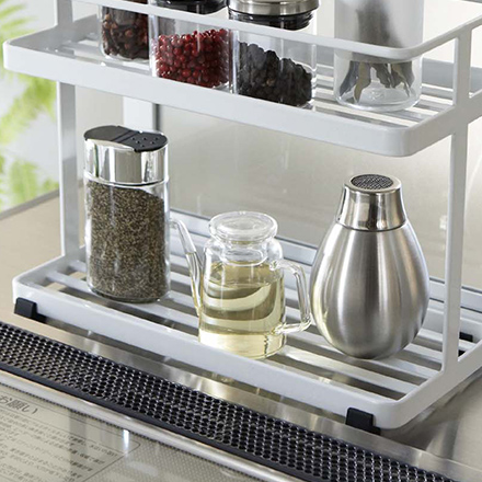 tower タワー キッチンシリーズ キッチンスタンド ホワイト 6777