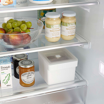 tower タワー みそパックごと収納ハンドル付き密閉フードコンテナ ホワイト 7737