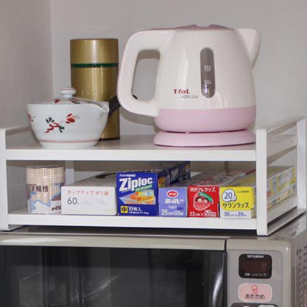 tower タワー レンジ上ラック ホワイト 7938