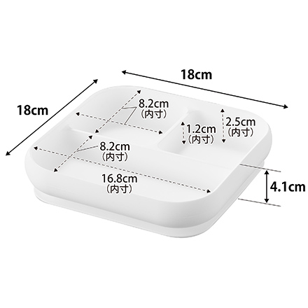 tower タワー 吸盤付きシリコーンベビーフードトレー ホワイト 10049