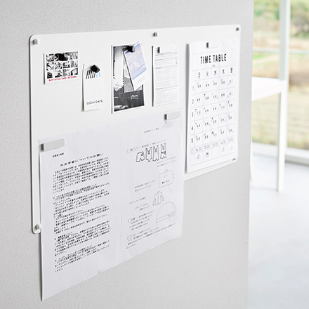 tower タワー ウォールプリントスチールパネル L 石こうボード壁対応 ホワイト 10155