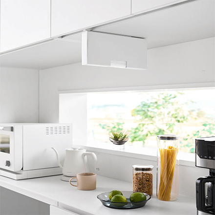 tower タワー 戸棚下ポリ袋収納ホルダー スリム M ホワイト 10250