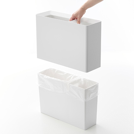 tower タワー スーパー・コンビニ弁当がそのまま入る分別ダストボックス ホワイト 10354