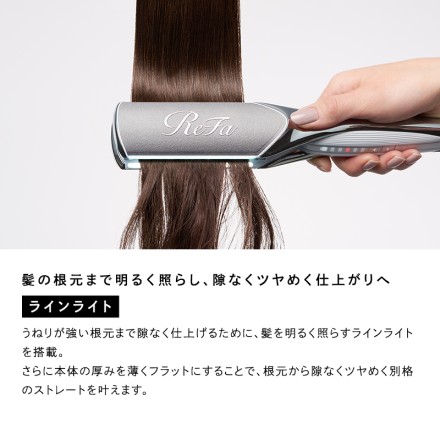 MTG ReFa POWER STRAIGHT IRON ブラック RE-CA-03A 当店限定2年保証付