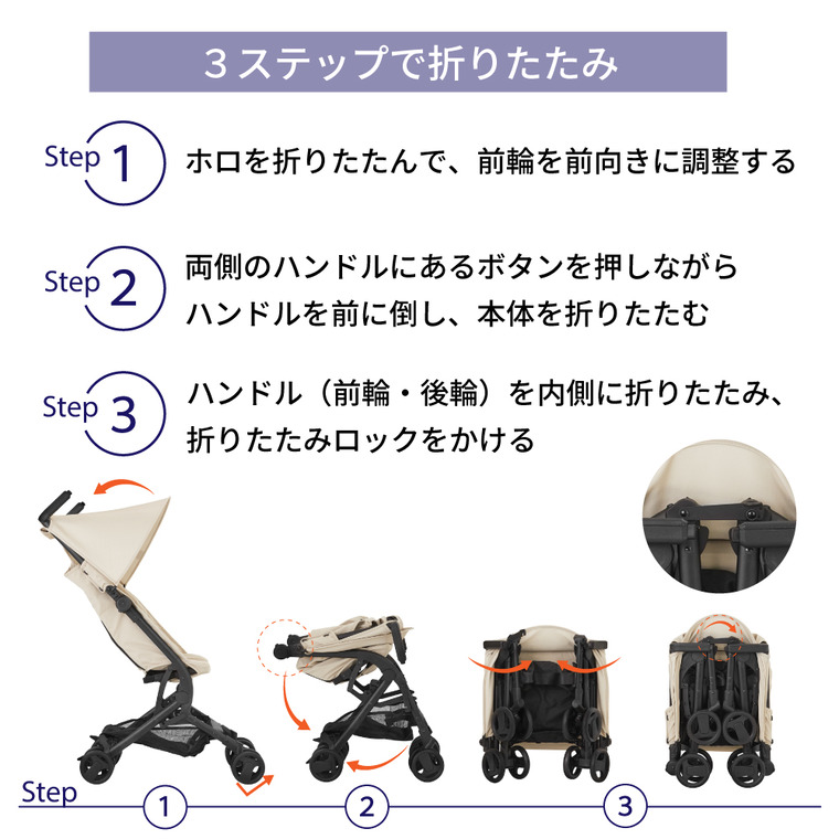KATOJI カトージ B型ベビーカー TOBERU トベル デニム 即納