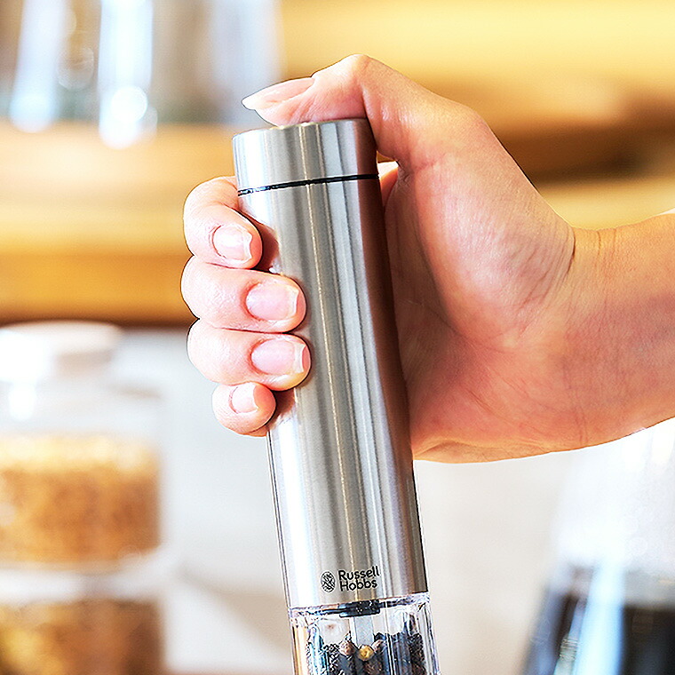 2026年モデル ラッセルホブス russell hobbs 電動ミル ソルト&ペッパー ミニ シルバー 7935JP