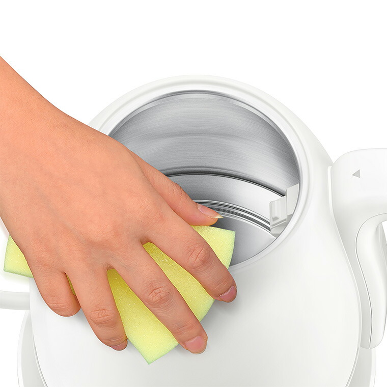 ティファール T-fal 電気ケトル カフェ ロック コントロール ホワイト 0.8L KO9201JP / 温度調節 保温 電気ポット ステンレス 自動電源オフ