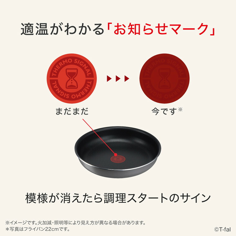 ティファール T-fal インジニオ・ネオ フレーズグレー フライパン L16103 22cm 単品 ガス火専用 IH不可