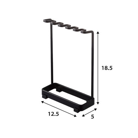 山崎実業 公式 tower 歯ブラシスタンド ５連 タワー ブラック 4699
