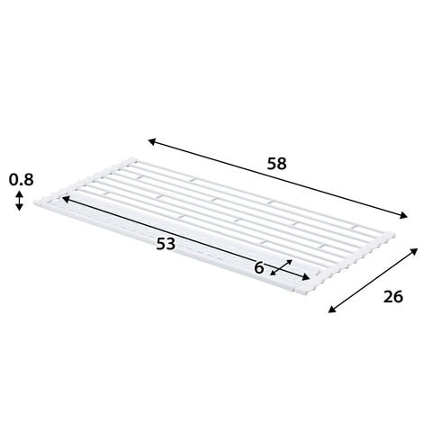 山崎実業 公式 tower 折り畳み水切り シリコーントレー付き Ｌ タワー ブラック 5055