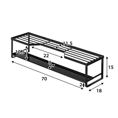 山崎実業 公式 tower コンロ奥ラック 排気口カバー付 60cmコンロ用 タワー ホワイト 5268