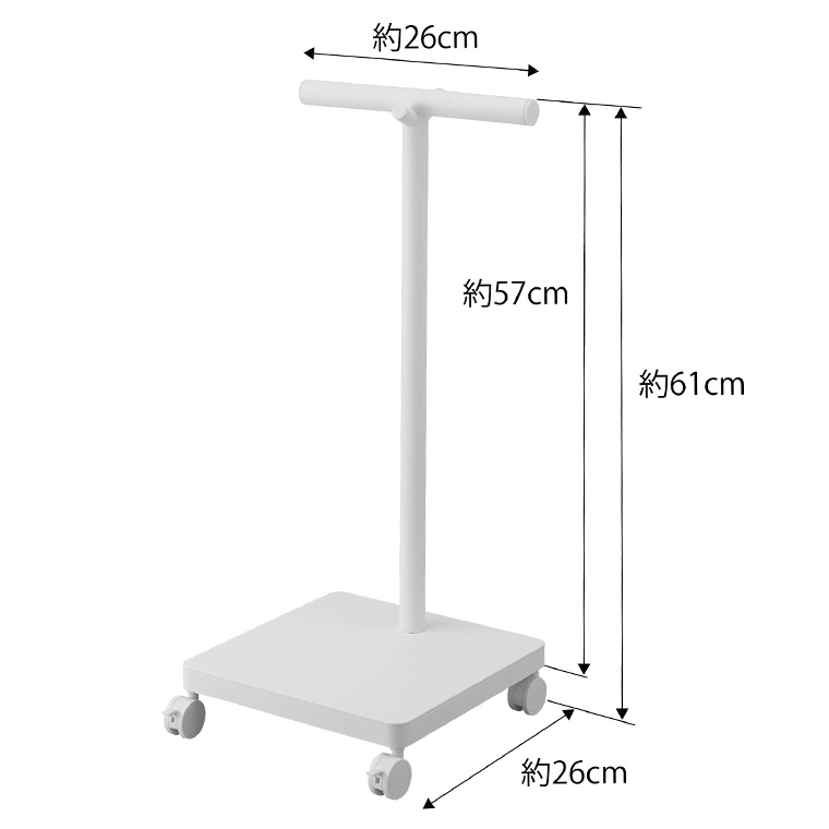 山崎実業 公式 smart ランドセル収納ワゴン スマート ランドセルハンガー ブラック 5833