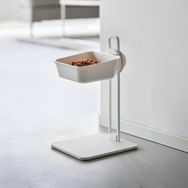 nooks 高さ調節ペットフードボウルスタンド ヌークス 山崎実業 10262 10263 / ホワイト