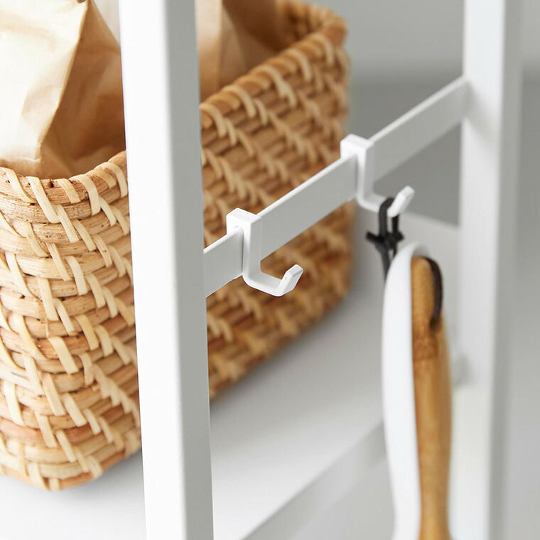 tower ゴミ箱裏スリムワゴン タワー 山崎実業 10765 10766 / ホワイト